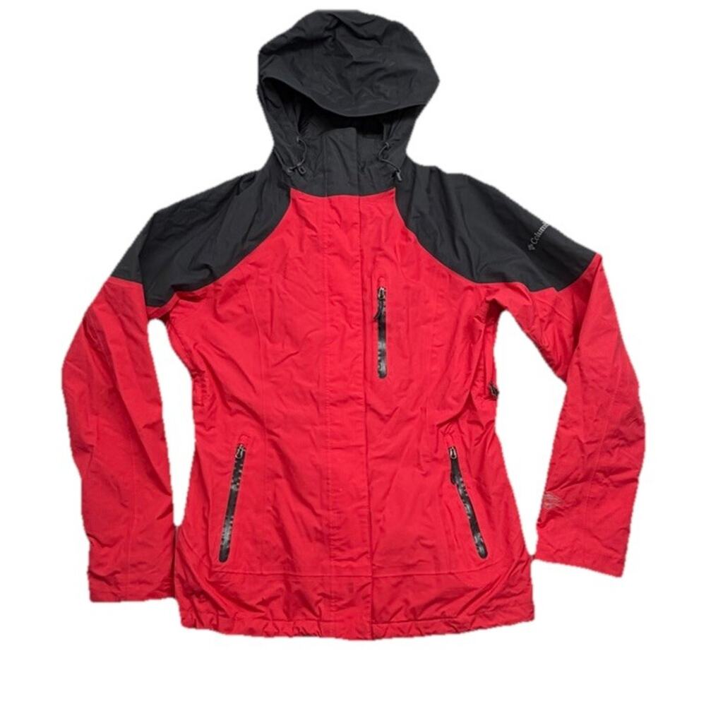 Columbia Jacket Womens Medium Red Waterproof Omni Heat Alpine Action Insulated